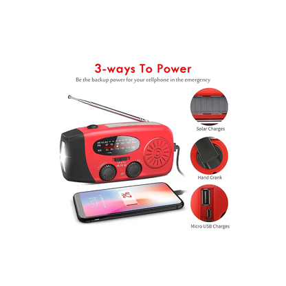 Ultieme Multifuncionele Radio: Meerdere Functies, Eenvoudig Opladen - Houd Jezelf Geïnformeerd, Waar Je Ook Bent : werkplek, outdoor, camping, in de natuur...