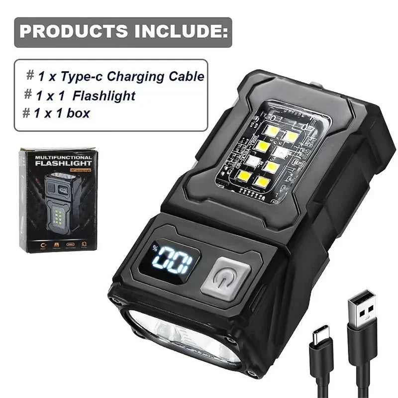 50W LED Zaklamp: Extreem Helder, Waterdicht, Robuust & Magnetisch