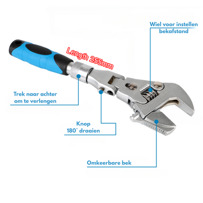10 Inch Verstelbare Moersleutel: Dubbele Modus, Maximale Opening 35mm - Een Must-Have Voor Elke Klusser