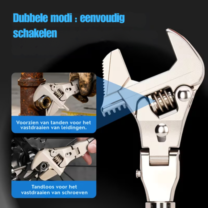 10 Inch Verstelbare Moersleutel: Dubbele Modus, Maximale Opening 35mm - Een Must-Have Voor Elke Klusser