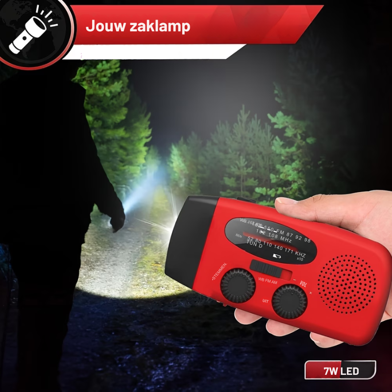 Ultieme Multifuncionele Radio: Meerdere Functies, Eenvoudig Opladen - Houd Jezelf Geïnformeerd, Waar Je Ook Bent : werkplek, outdoor, camping, in de natuur...